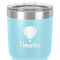 Watercolor Hot Air Balloons 30 oz Stainless Steel Ringneck Tumbler - Teal - Close Up