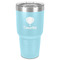 Watercolor Hot Air Balloons 30 oz Stainless Steel Ringneck Tumbler - Teal - Front
