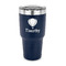 Watercolor Hot Air Balloons 30 oz Stainless Steel Ringneck Tumblers - Navy - FRONT