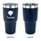 Watercolor Hot Air Balloons 30 oz Stainless Steel Ringneck Tumblers - Navy - Single Sided - APPROVAL