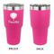 Watercolor Hot Air Balloons 30 oz Stainless Steel Ringneck Tumblers - Pink - Single Sided - APPROVAL