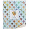 Watercolor Hot Air Balloons Sherpa Throw Blanket - 60"x80" (Personalized)