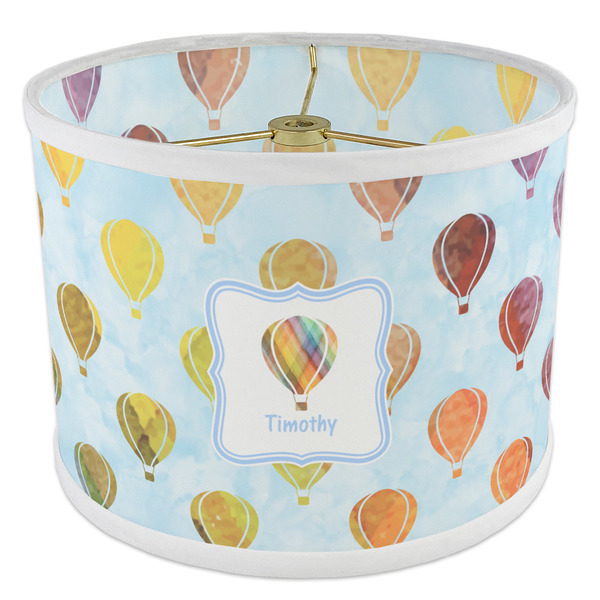 Watercolor Hot Air Balloons 8" Drum Lampshade - ANGLE Poly-Film