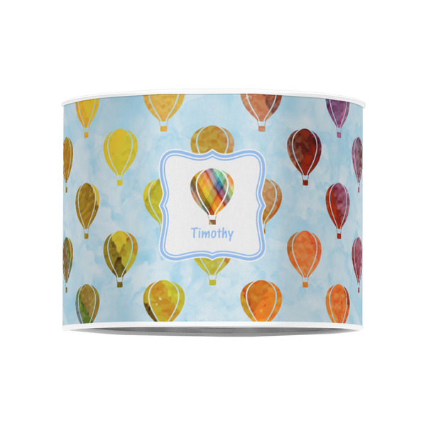 Watercolor Hot Air Balloons 8" Drum Lampshade - FRONT (Poly Film)