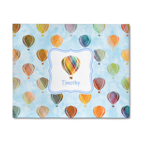 Custom Watercolor Hot Air Balloons 8' x 10' Indoor Area Rug (Personalized)
