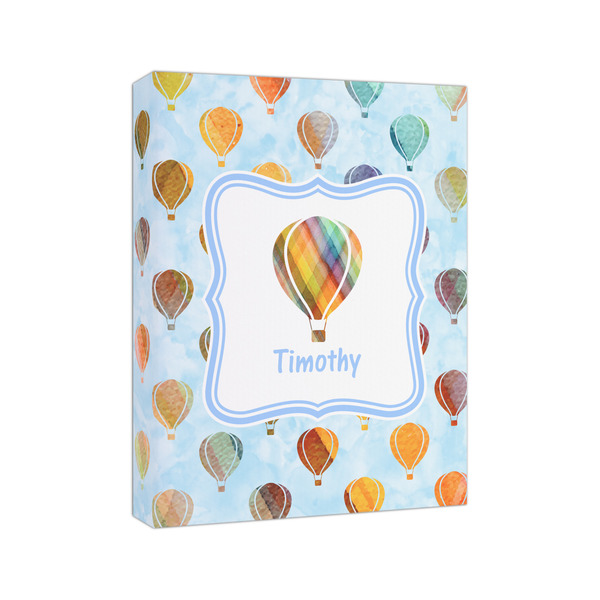 Watercolor Hot Air Balloons 8x10 - Canvas Print - Angled View