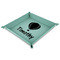 Watercolor Hot Air Balloons Faux Leather Dice Tray - 9" x 9"  - Teal (Personalized)