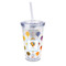Watercolor Hot Air Balloons 16oz Double Wall Acrylic Tumbler with Lid & Straw - Full Print (Personalized)