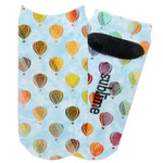 Watercolor Hot Air Balloons Adult Ankle Socks (Personalized)