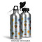 Watercolor Hot Air Balloons Aluminum Water Bottle - Alternate lid options
