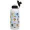 Watercolor Hot Air Balloons Aluminum Water Bottle - White Front