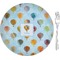 Watercolor Hot Air Balloons Appetizer / Dessert Plate