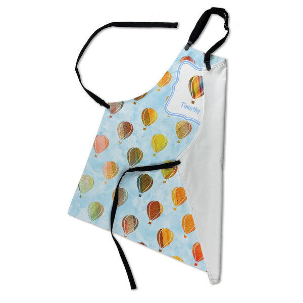 Watercolor Hot Air Balloons Apron - Folded