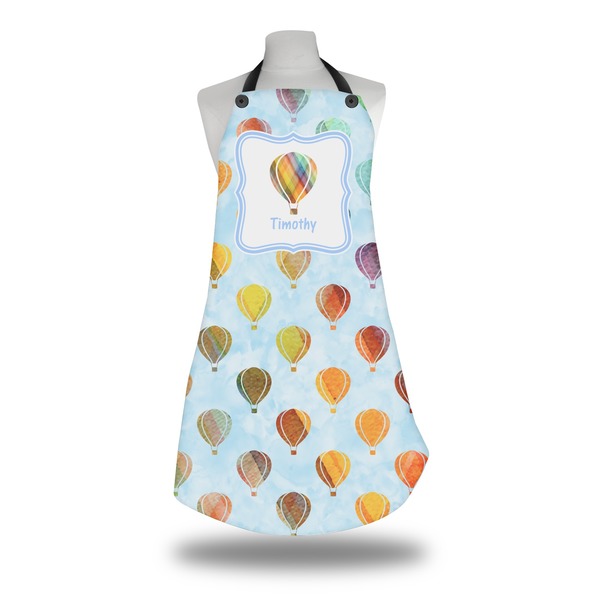 Watercolor Hot Air Balloons Apron on Mannequin