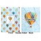 Watercolor Hot Air Balloons Baby Blanket (Double Sided - Printed Front and Back)