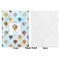 Watercolor Hot Air Balloons Baby Blanket (Single Side - Printed Front, White Back)