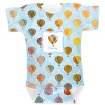 Watercolor Hot Air Balloons Baby Bodysuit 6-12 (Personalized)