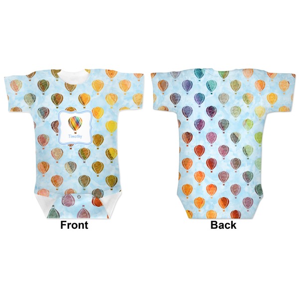 Watercolor Hot Air Balloons Baby Bodysuit Approval