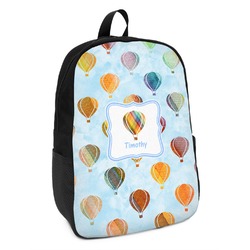 Watercolor Hot Air Balloons Kids Backpack (Personalized)