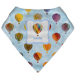 Watercolor Hot Air Balloons Bandana Bib (Personalized)