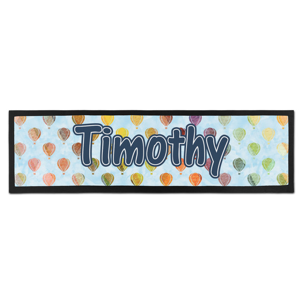 Custom Watercolor Hot Air Balloons Bar Mat - Large (Personalized)