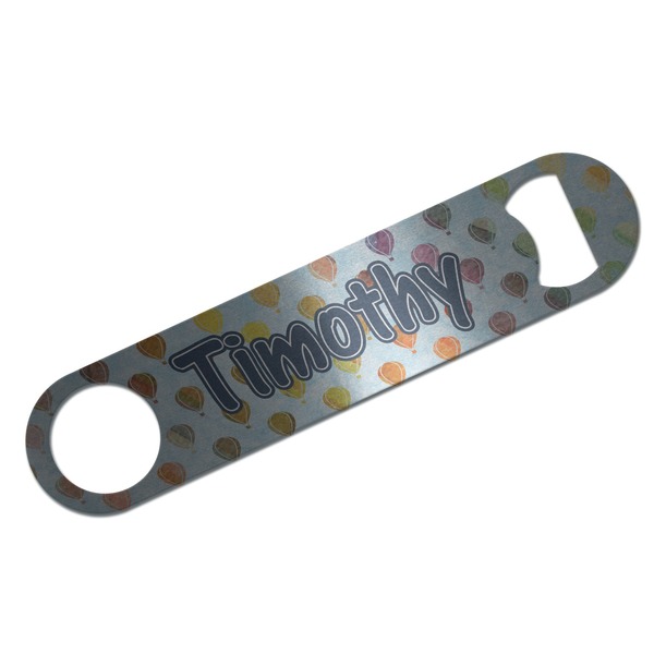 Watercolor Hot Air Balloons Bar Opener - Front