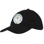 Watercolor Hot Air Balloons Baseball Cap - Black (Personalized)