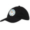 Watercolor Hot Air Balloons Baseball Cap - Black (Personalized)