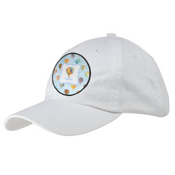 Watercolor Hot Air Balloons Baseball Cap - White (Personalized)
