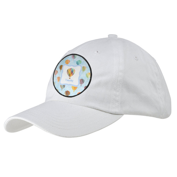 Custom Watercolor Hot Air Balloons Baseball Cap - White (Personalized)
