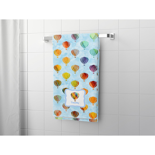 Watercolor Hot Air Balloons Bath Towel - LIFESTYLE