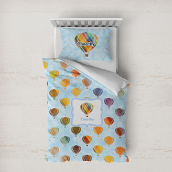 Watercolor Hot Air Balloons Duvet Cover Set - Twin XL (Personalized)