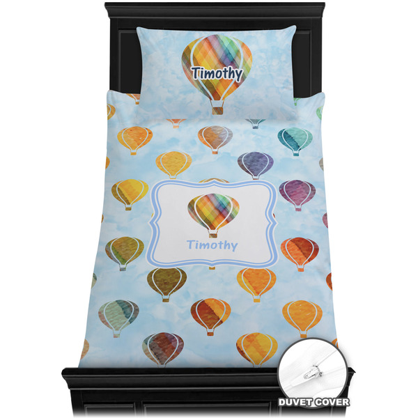 Watercolor Hot Air Balloons Bedding Set (TwinXL) - Duvet