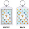 Watercolor Hot Air Balloons Bling Keychain (Front + Back)