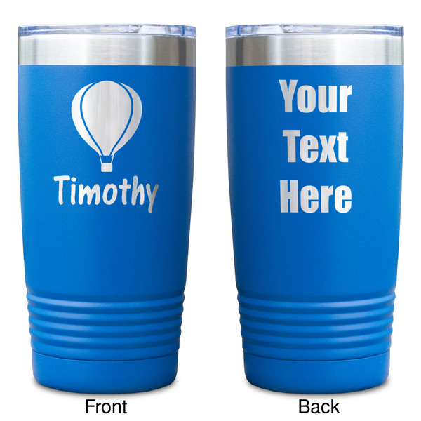 Watercolor Hot Air Balloons Blue Polar Camel Tumbler - 20oz - Double Sided - Approval