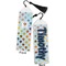 Watercolor Hot Air Balloons Bookmark with tassel - Front and Back