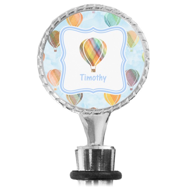 Watercolor Hot Air Balloons Bottle Stopper Main View