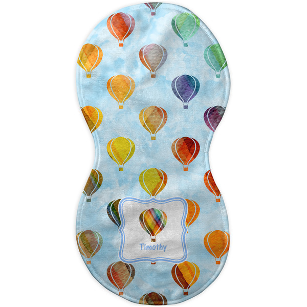 Watercolor Hot Air Balloons Burp Peanut Shaped Flat