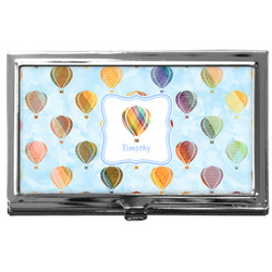 Watercolor Hot Air Balloons Business Card Case