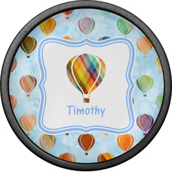 Watercolor Hot Air Balloons Cabinet Knob (Black) (Personalized)