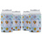 Watercolor Hot Air Balloons Can Cooler (12 oz) - Set of 4 w/ Name or Text