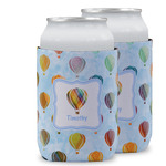 Watercolor Hot Air Balloons Can Cooler (12 oz) w/ Name or Text