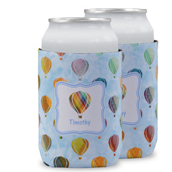 Watercolor Hot Air Balloons Can Cooler (12 oz) w/ Name or Text
