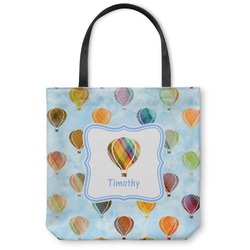 Watercolor Hot Air Balloons Canvas Tote Bag - Small - 13"x13" (Personalized)