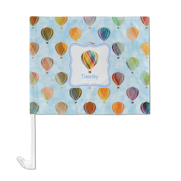 Watercolor Hot Air Balloons Car Flag - Large - FRONT