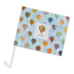 Watercolor Hot Air Balloons Car Flag (Personalized)