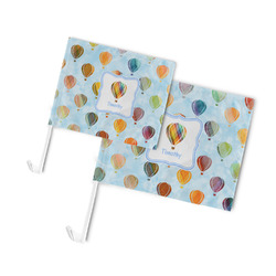 Watercolor Hot Air Balloons Car Flag (Personalized)