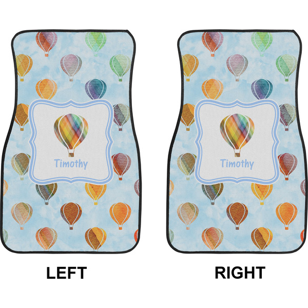 Watercolor Hot Air Balloons Car Mat Front - Approval