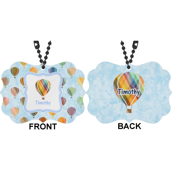Watercolor Hot Air Balloons Car Ornament (Approval)