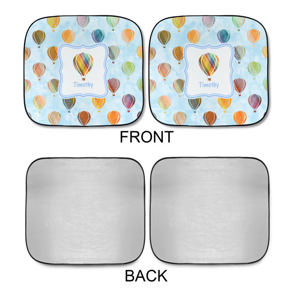 Watercolor Hot Air Balloons Car Sun Shades - APPROVAL